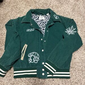 BDG “Vibes” embroidered varsity jacket